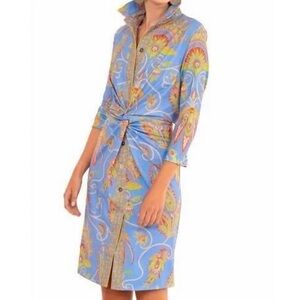 Gretchen Scott Dress, NWOT, everywhere the plume, periwinkle. Large